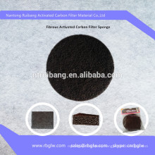 activated carbon felt mat fiber charcoal filtration
